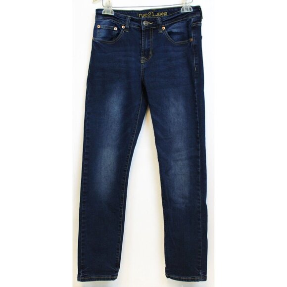 4 Skinny Jeans Lot s 28/30 Teen Blue Black Ripped Stretch Mid Rise Casual Rue 21 - Picture 14 of 16